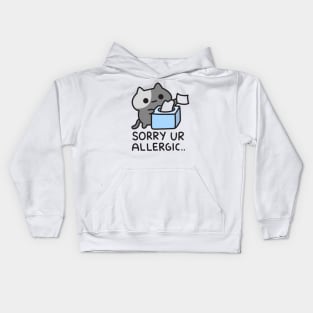 Cat Is Sorry You Are Allergic Kids Hoodie